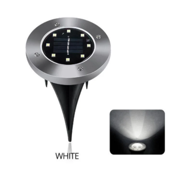 8 LED Ulkouima Solar Disk Valo - Image 5