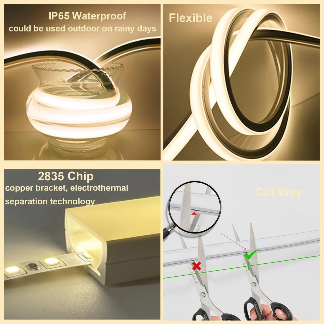 Älykkäät LED Valonauhat Joustava Design Monikäyttöinen Sisustusvalaistus - Image 7