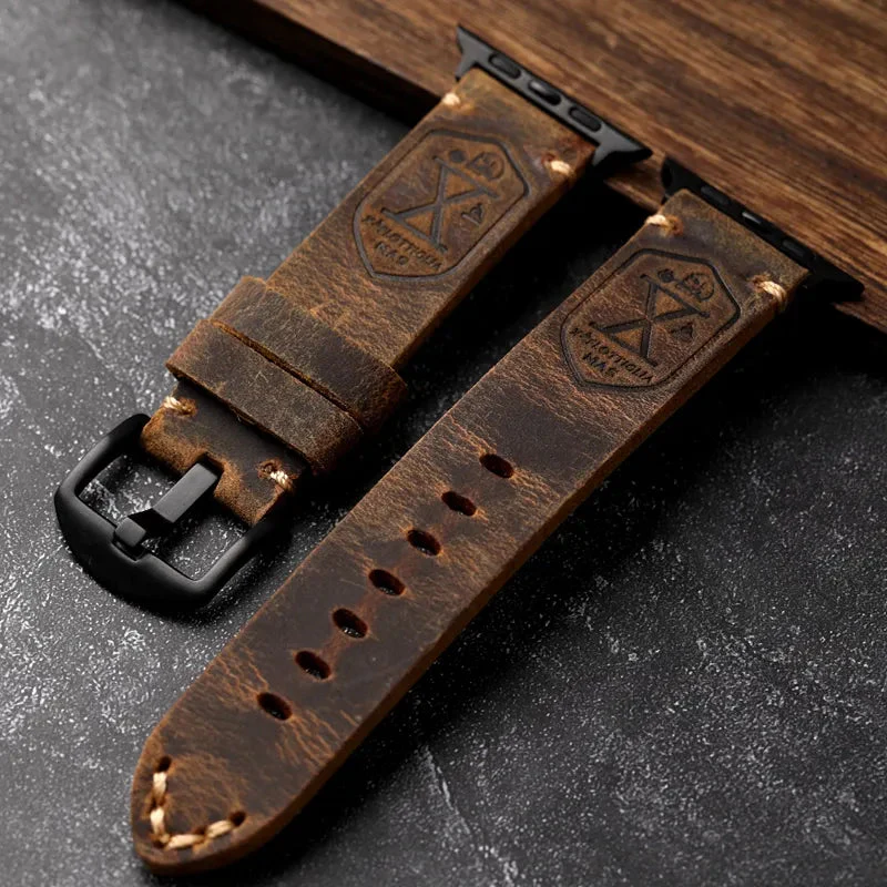 Apple Watch Ranneke Käsintehty Nahka