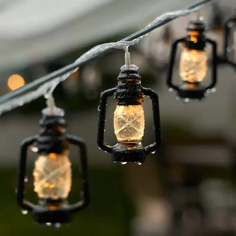 Aurinkoenergialla Toimivat LED-Valosarjat Liekkiefektillä - Image 3