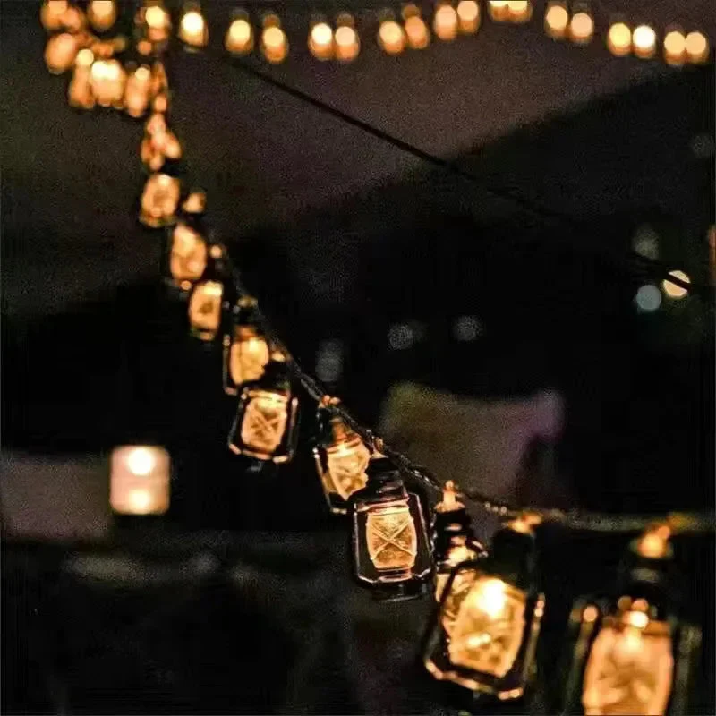 Aurinkoenergialla Toimivat LED-Valosarjat Liekkiefektillä - Image 5