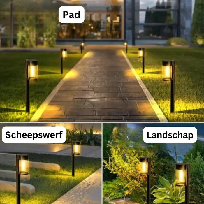 Aurinkokäyttöinen Puutarhavalaistus Moderni Design - Image 2