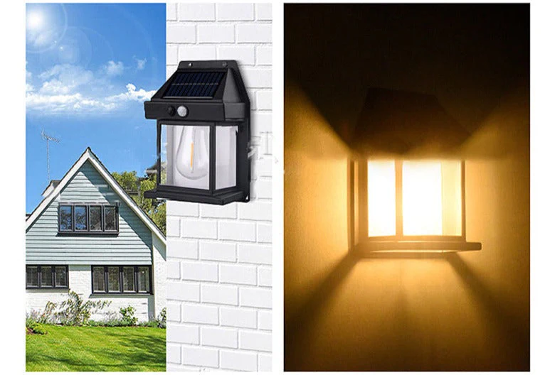 Aurinkovoimalla Toimiva Ulkovalaisin Seinäasennukseen, Tyylikäs ja Energiatehokas Valaistus - Image 3