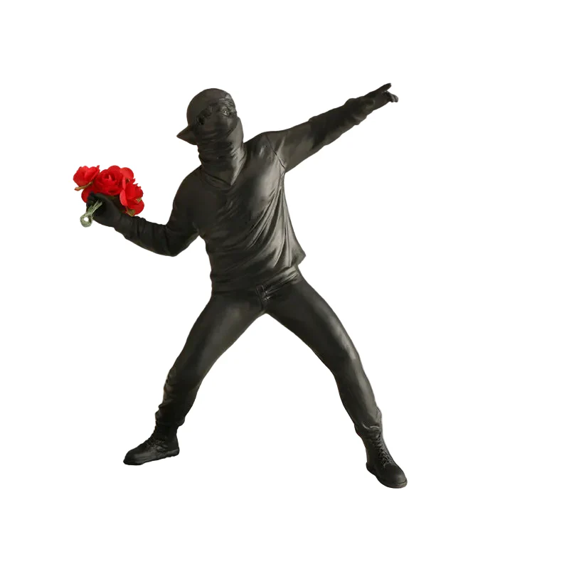 Banksy Flower Rioters Taideteos