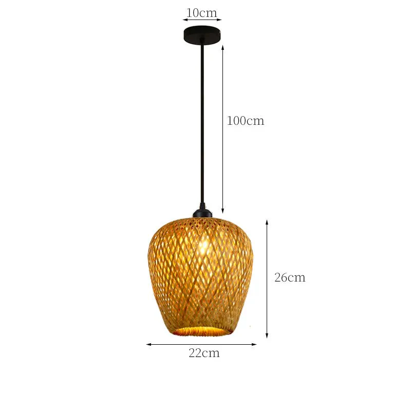 Boho Tyylinen Rotan Riippuvalaisin - Image 10