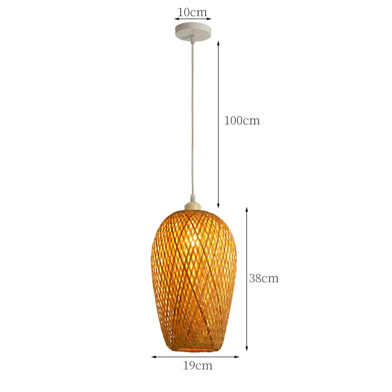 Boho Tyylinen Rotan Riippuvalaisin - Image 11