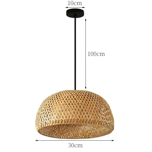 Boho Tyylinen Rotan Riippuvalaisin - Image 12