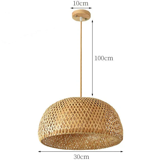 Boho Tyylinen Rotan Riippuvalaisin - Image 15