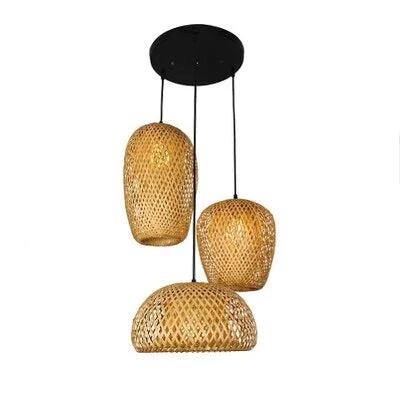 Boho Tyylinen Rotan Riippuvalaisin - Image 17