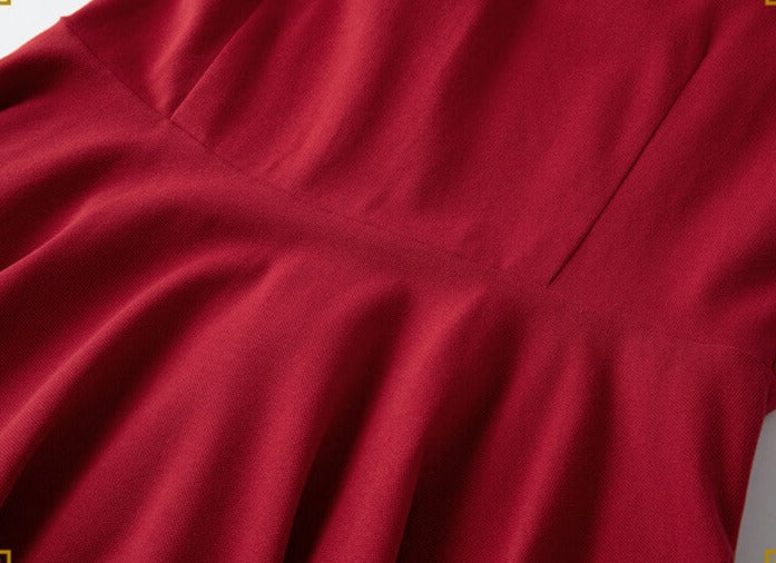 Burgundinpunainen mekko - Image 8