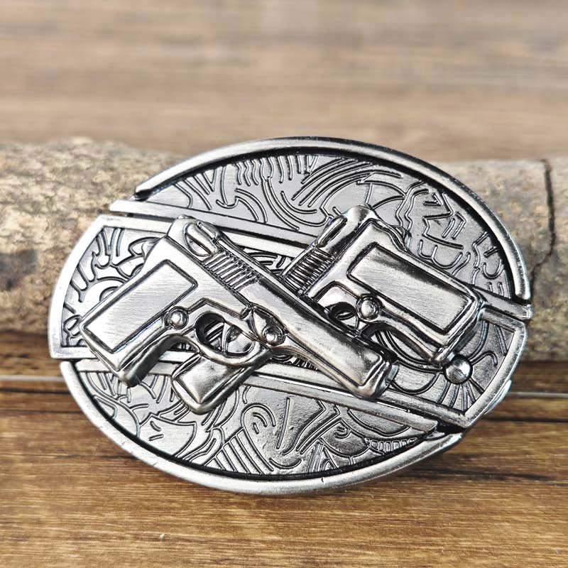 Cowboys-vyön solki Metallinen Soikea - Image 11