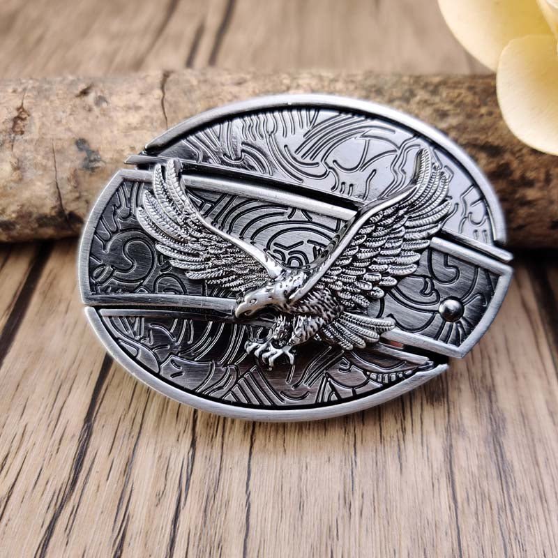 Cowboys-vyön solki Metallinen Soikea - Image 27