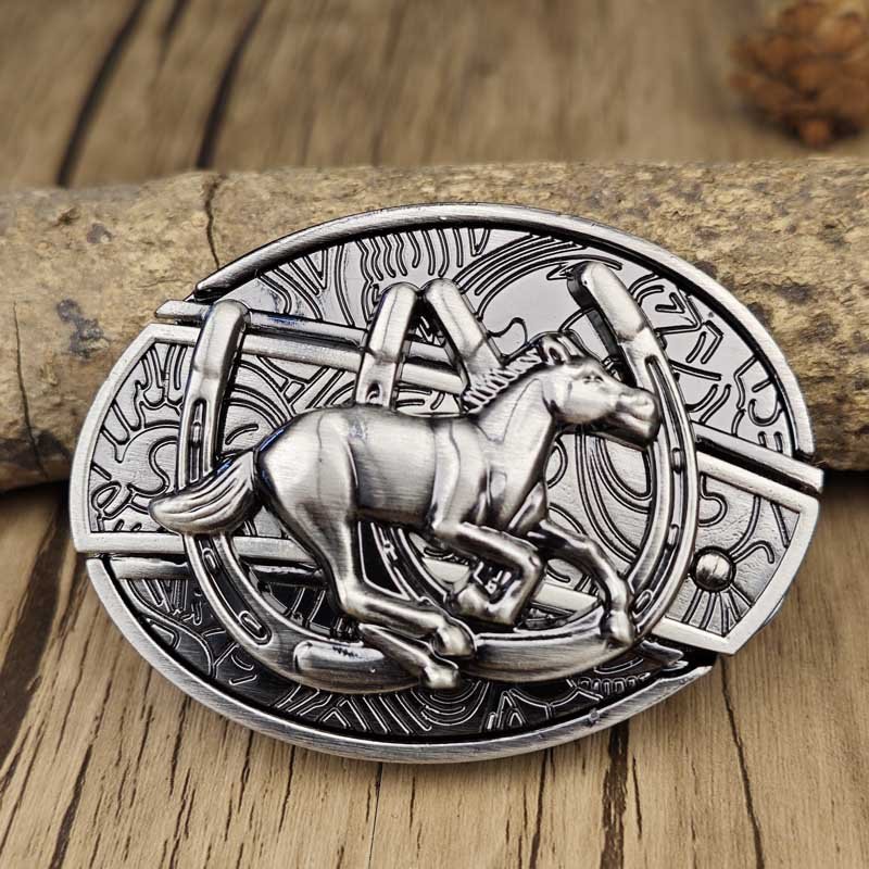 Cowboys-vyön solki Metallinen Soikea - Image 30