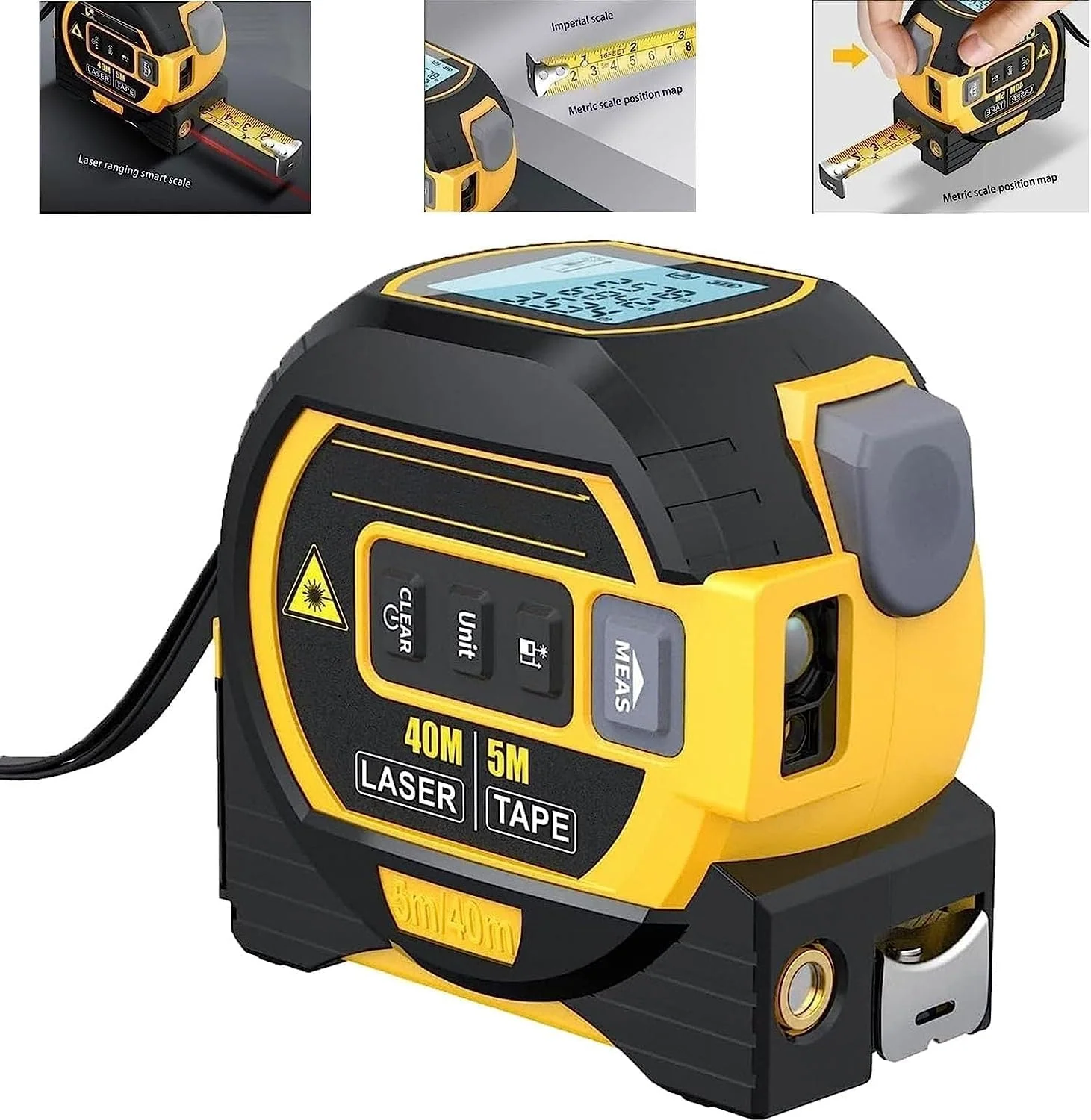 Digitaalinen Mittanauha Laserteknologialla 3-in-1 Toiminnolla - Image 4