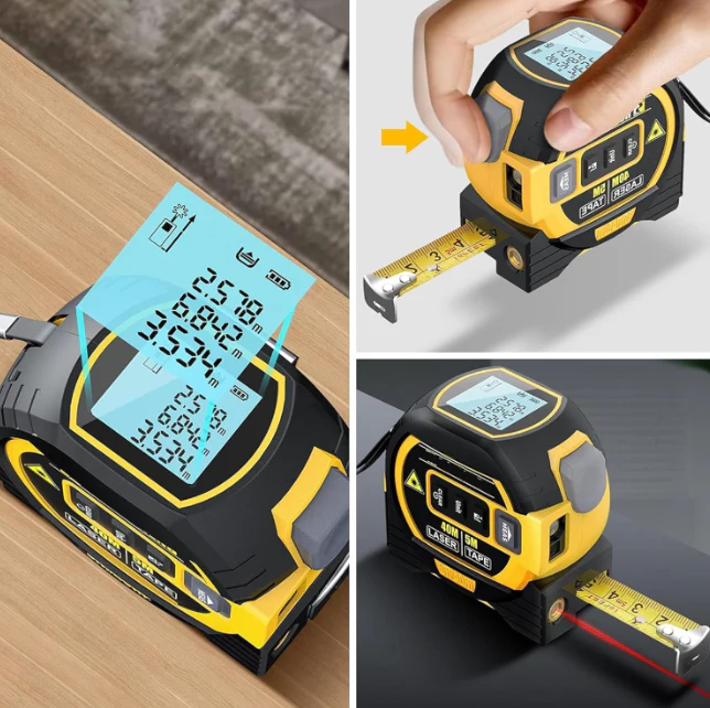 Digitaalinen Mittanauha Laserteknologialla 3-in-1 Toiminnolla - Image 5