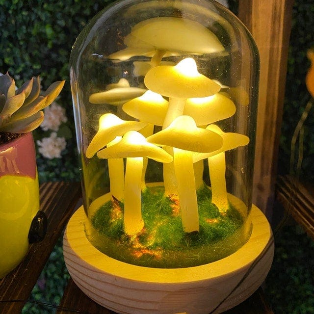 DIY LED Pöytälamppu Sieni Muotoilu Luovuus Valaistus - Image 4