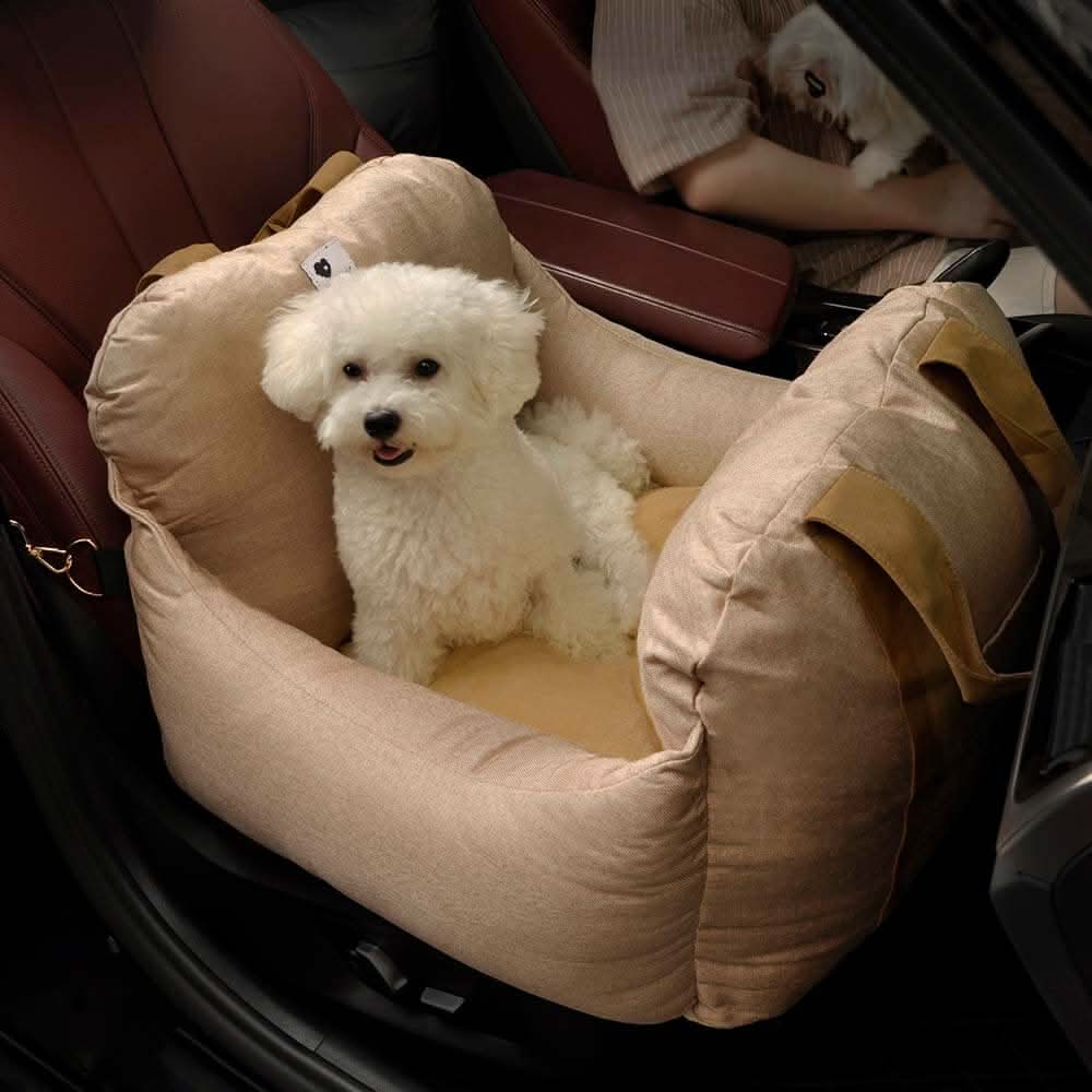 Dog Car Seat Bed with Safety Belt - Image 3