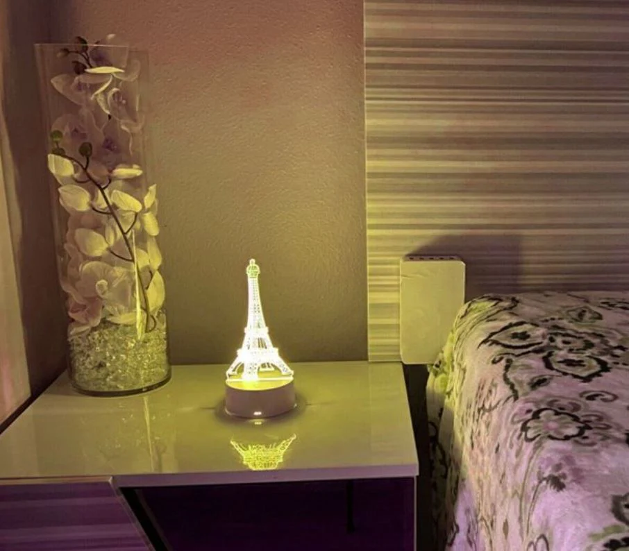Eiffel-torni 3D illuusio lamppu - Image 3
