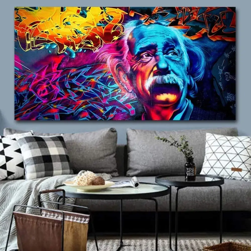 Einstein Graffiti kankaalle Wall Art - Image 7