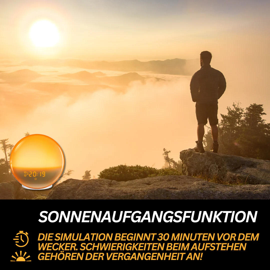 Herätysvalo Kelloradio Innovatiivisella Auringonnoususimulaatiolla - Image 3