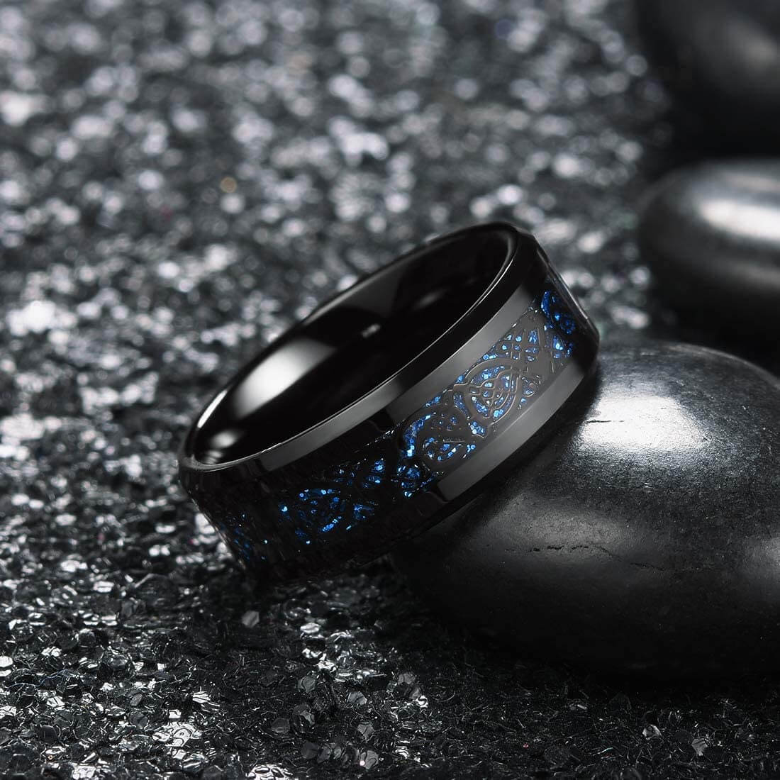 Hiilikuitu Celtic Dragon Ring - Image 2