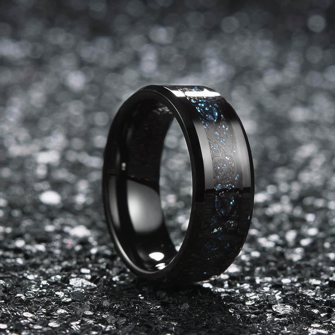 Hiilikuitu Celtic Dragon Ring - Image 3