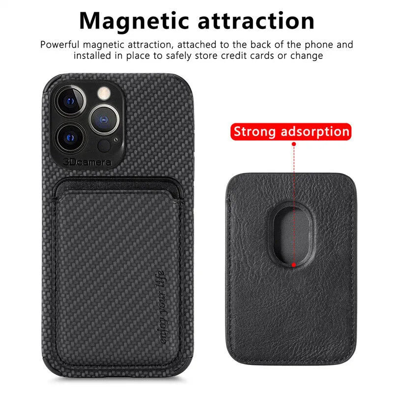 iPhone 11, 12, 13, 14, 15, Pro Max, Pro, Mini MagSafe-lompakkokotelo Ohut Muotoilu - Image 3