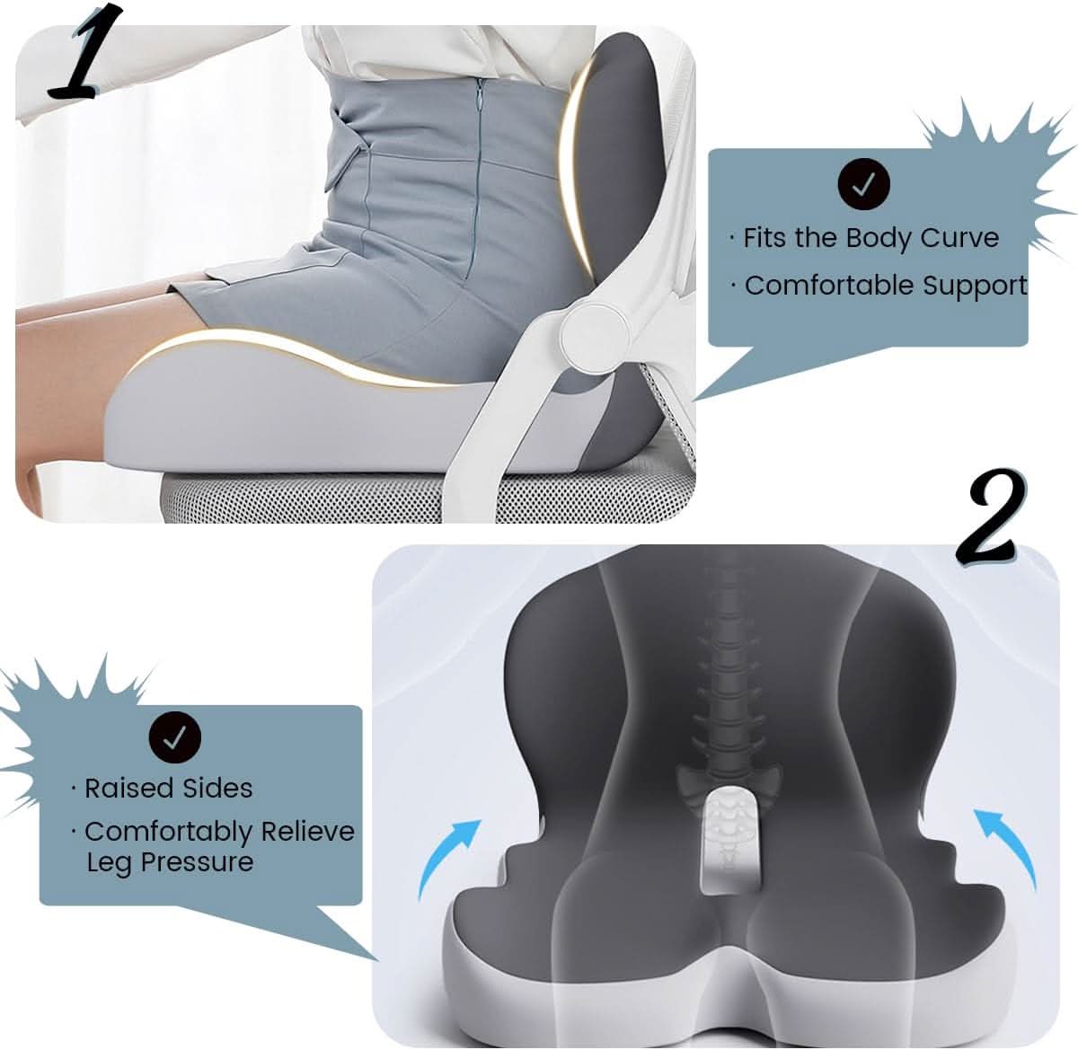 Istuintyyny Ergonominen Memory Foam - Image 6