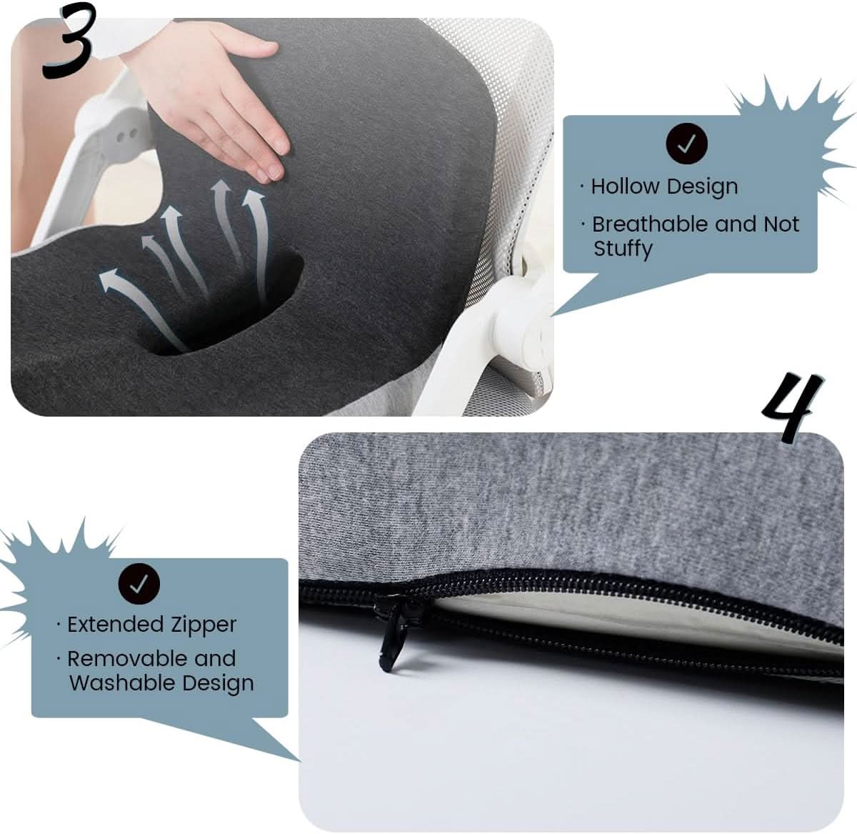 Istuintyyny Ergonominen Memory Foam - Image 7