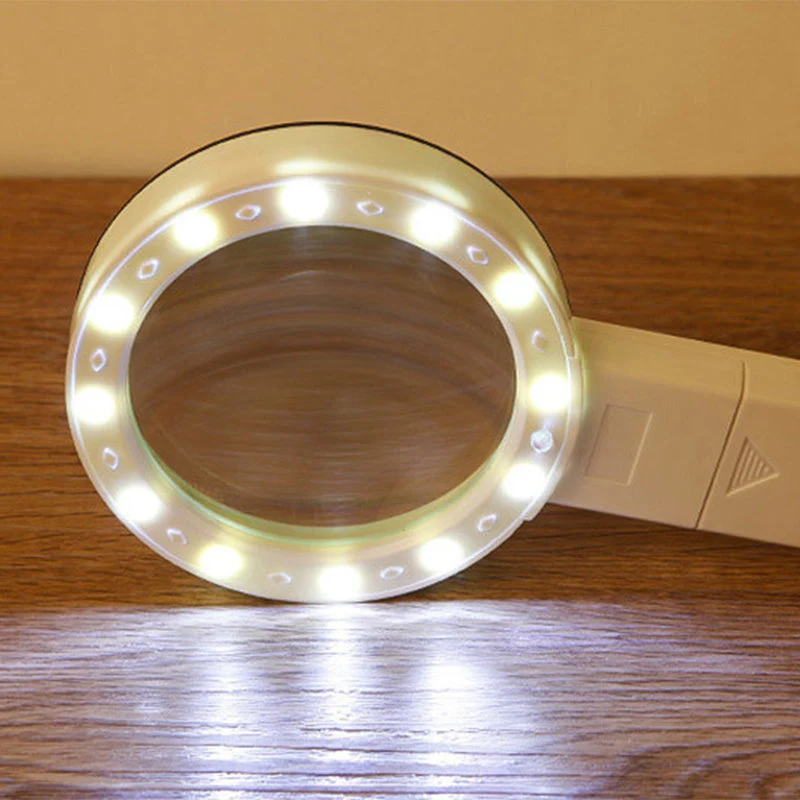 Kädessä pidettävä suurennuslasi 30x LED-valolla - Image 7