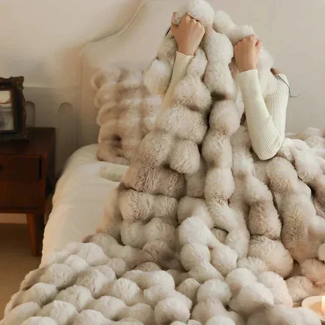 Kannettava Fluffy Tekoturkispeitto - Image 2