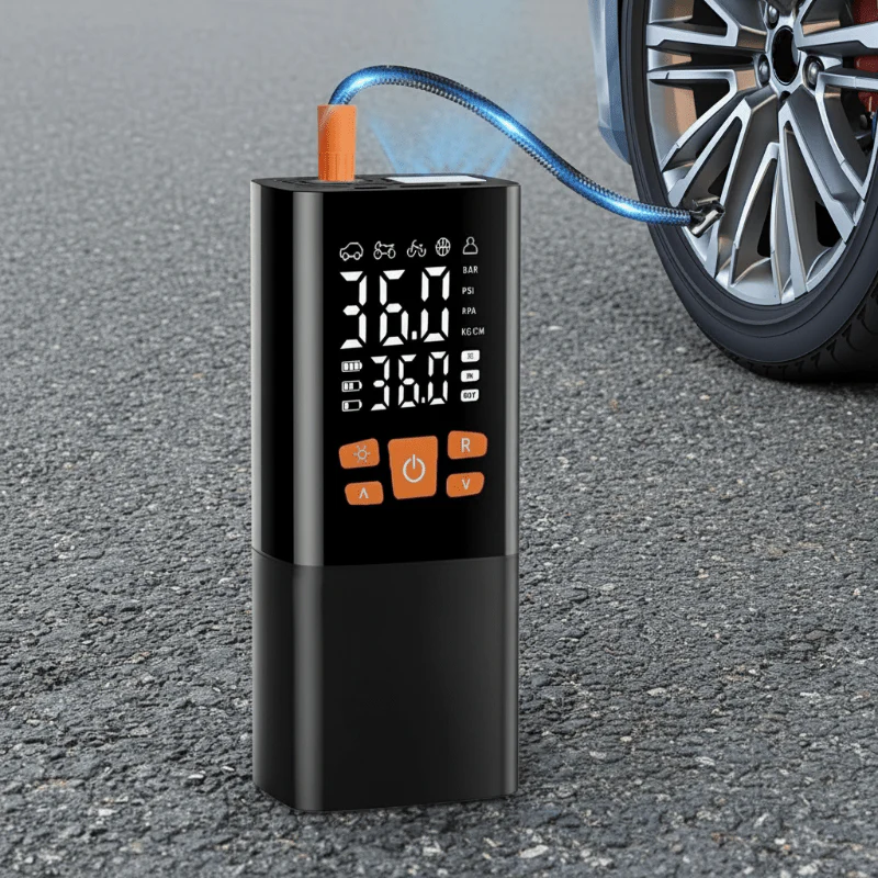 Kannettava Ilmakompressori 180 PSI Digitaalisella Näytöllä