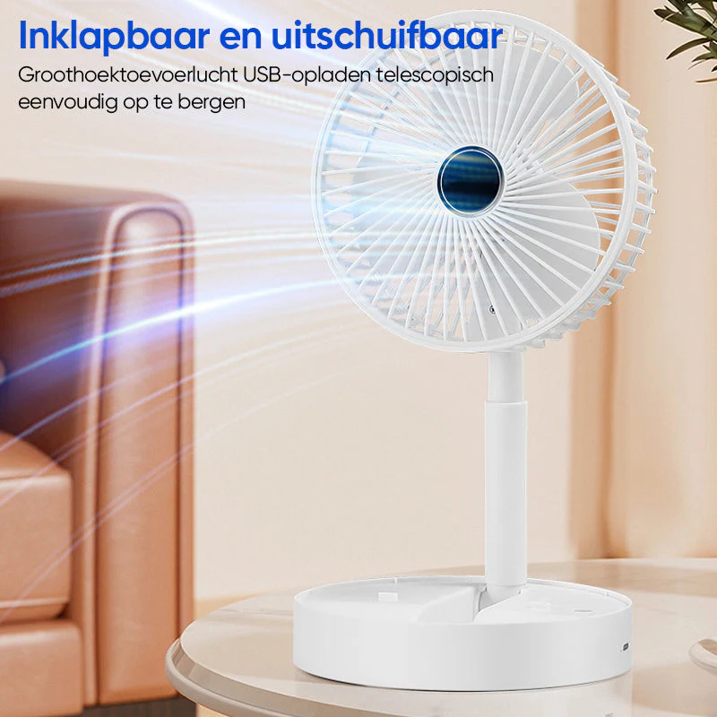 Kannettava Teleskooppipöytätuuletin Säädettävällä Korkeudella - Image 3
