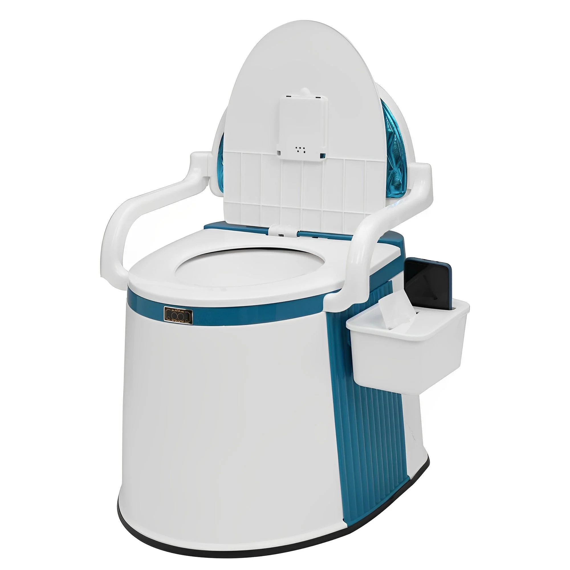 Kannettava WC Aikuisille ja Vanhuksille Ergonomisella Selkänojalla - Image 2