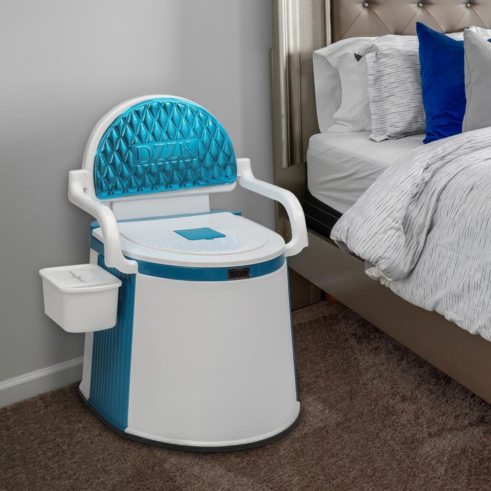 Kannettava WC Aikuisille ja Vanhuksille Ergonomisella Selkänojalla - Image 4