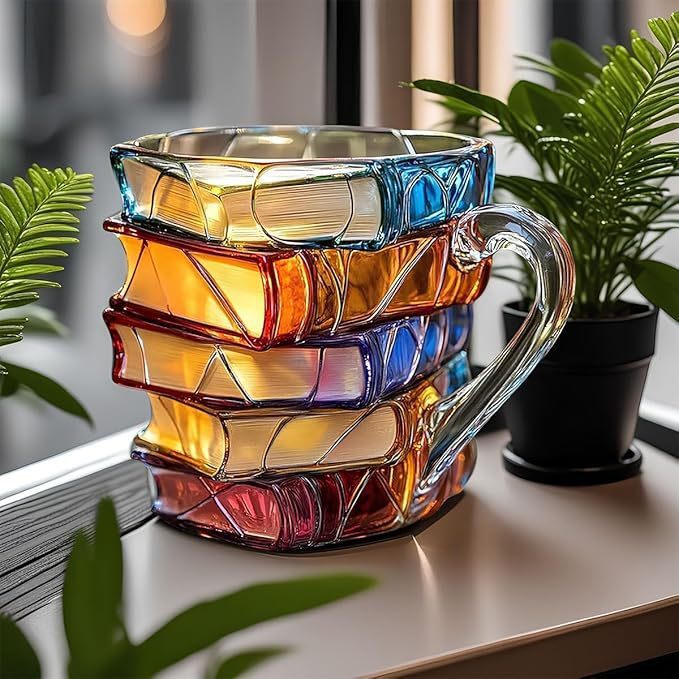 Käsin Maalattu Muki Kirjan Muodossa Leikkisä Design - Image 2