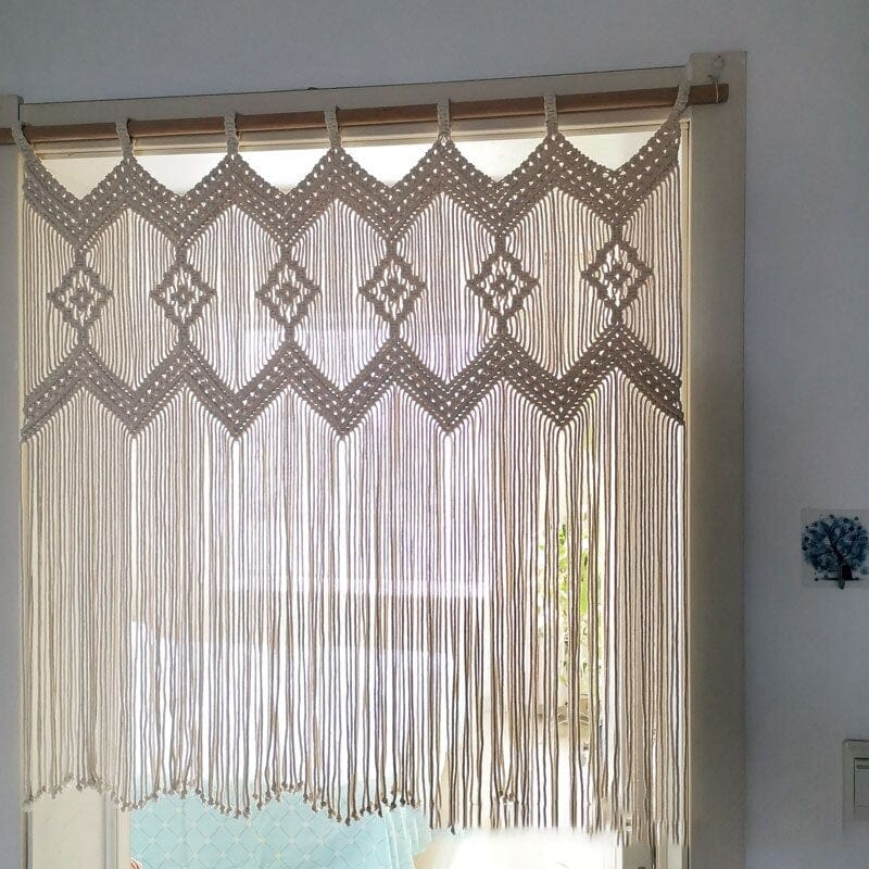 Käsinkudottu Riippuva Kulho Moderni Makramee Decor - Image 5