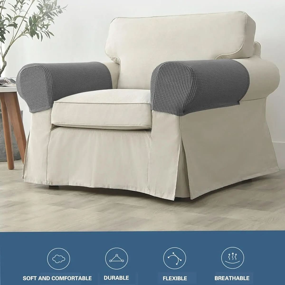 Käsinojan Suojukset 2-osaiset Vedenpitävät Jacquard-kuvioidut - Image 3