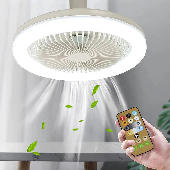Kattotuuletin LED-valolla ja Kaukosäätimellä Moderni Tuuletin - Image 2