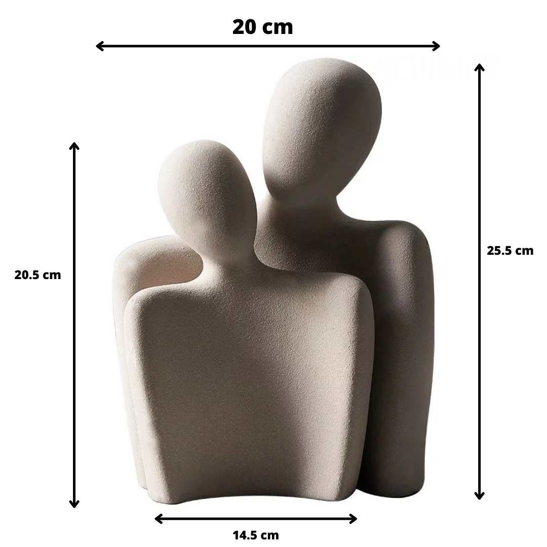Keraaminen Abstrakti Rakkauspatsas Tyylikkääseen Kodin Sisustukseen - Image 3