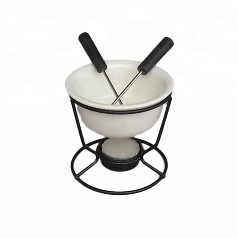 Keraaminen Fondue-pannu Suklaan ja Juuston Lämmitin