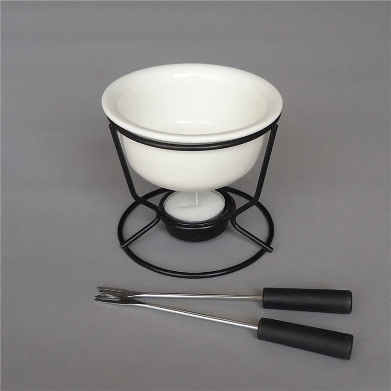 Keraaminen Fondue-pannu Suklaan ja Juuston Lämmitin - Image 3