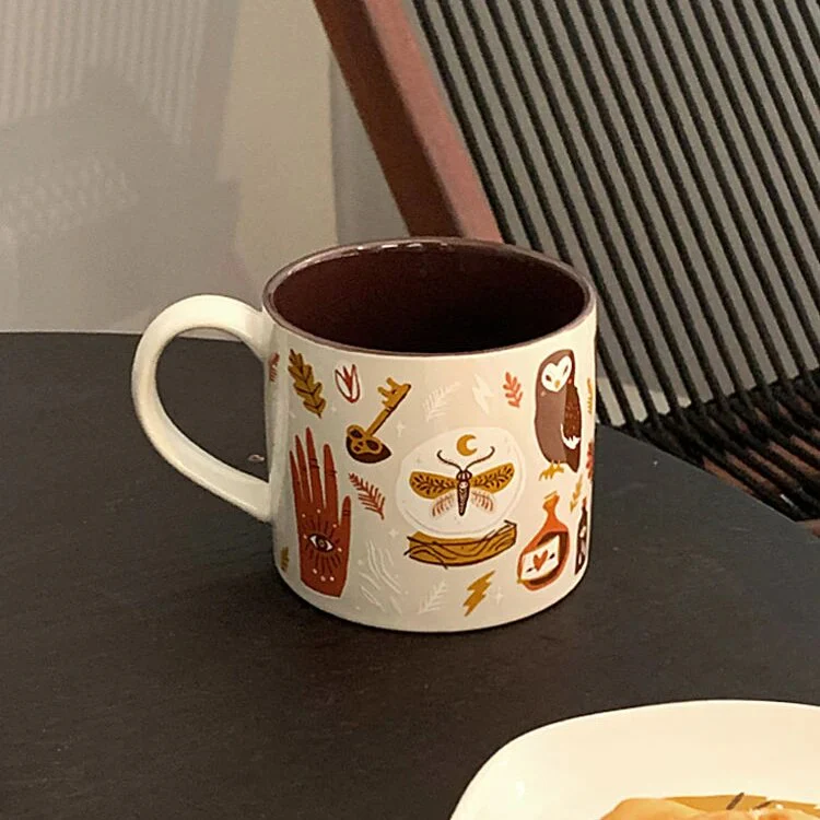Keraaminen Kahvimuki Taivaallisilla Kuvioilla - Image 4