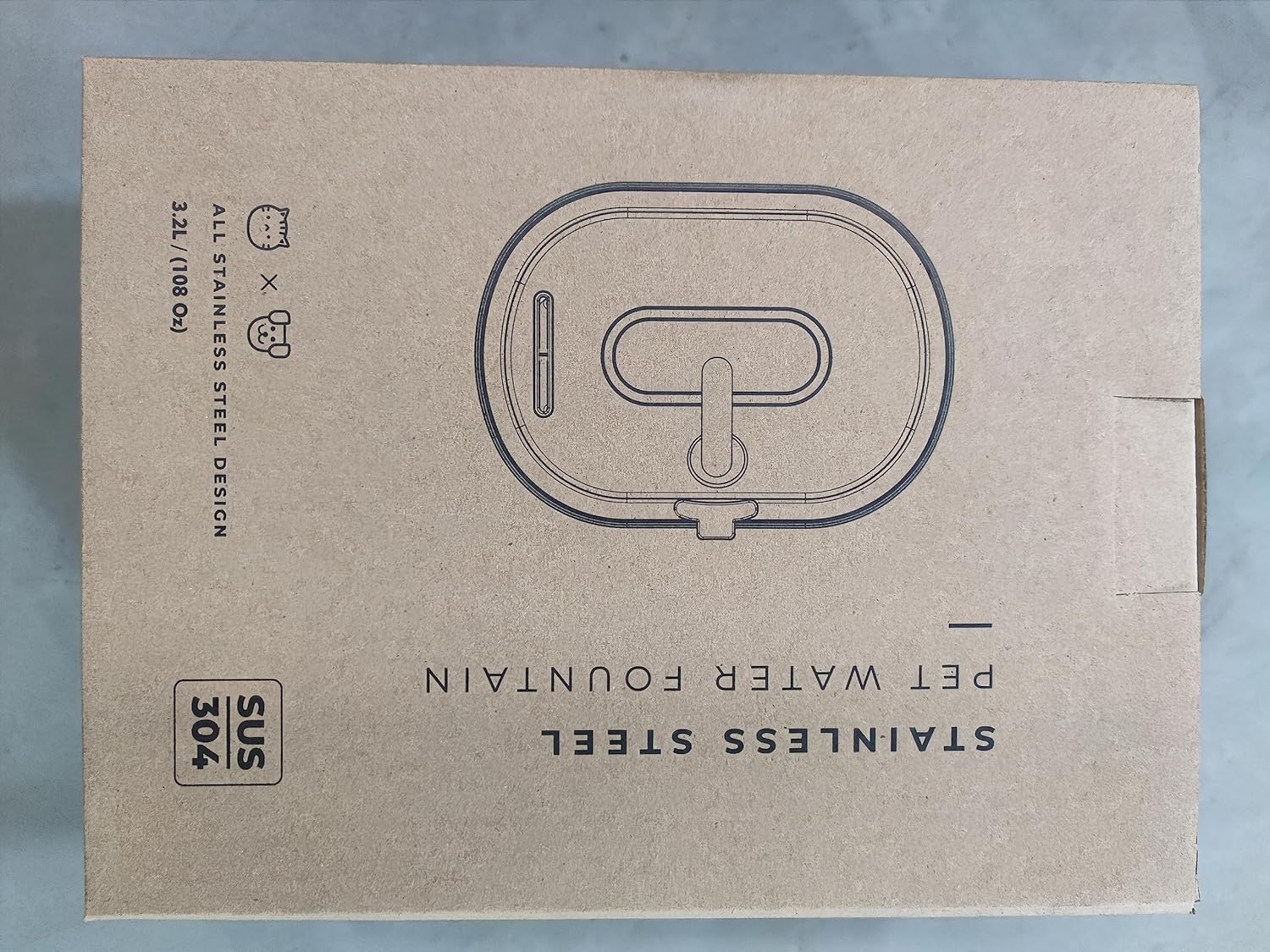 Kissojen ja koirien Vesisuihkulähde 3,2L - Image 7