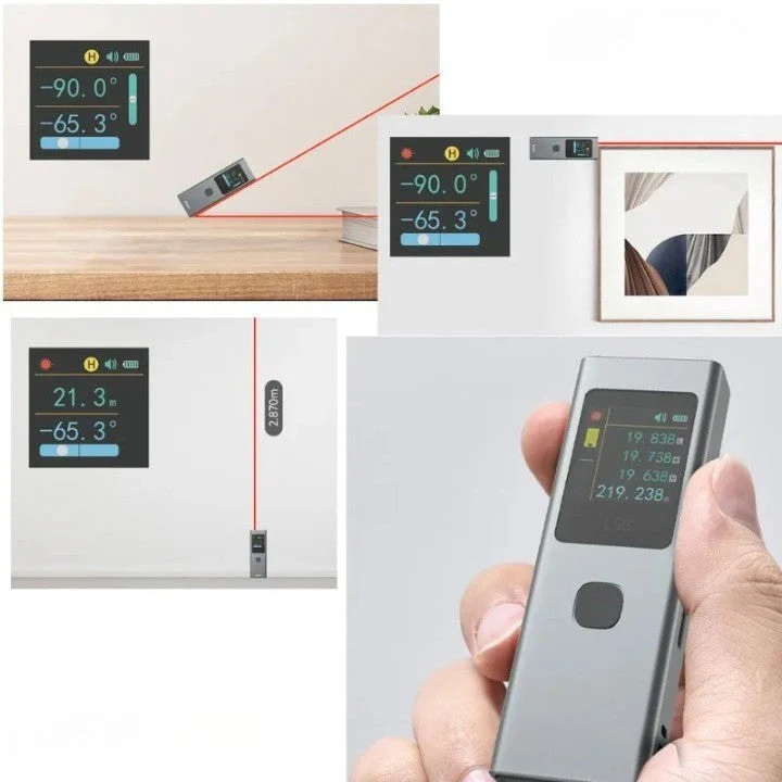 Kompakti Digitaalinen Lasermittaustyökalu Moderni Muotoilu - Image 3