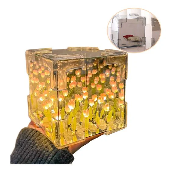 Kukkalaatikko Tulppaanivalo Moderni Sisustuselementti - Image 4