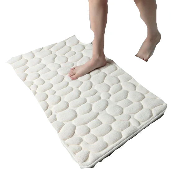 Kylpyhuoneen Matto Liukumaton 3D-Kivikuosi Pehmeä Pinta 40x60 cm ja 50x80 cm