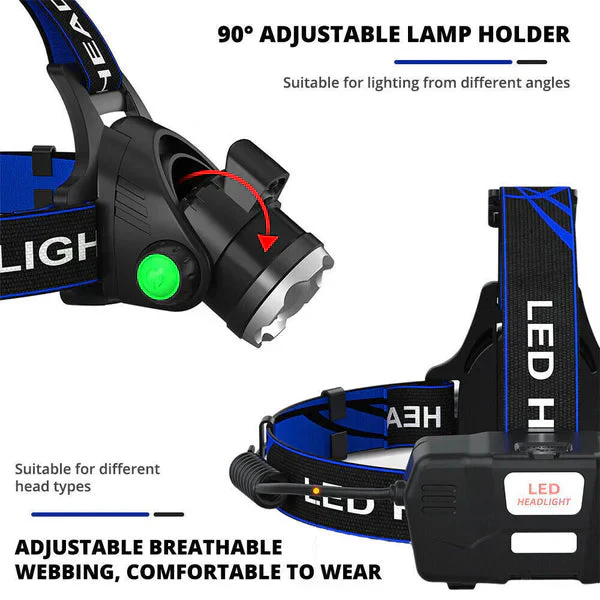Ladattava LED-otsalamppu Zoomattavalla Toiminnolla - Image 4