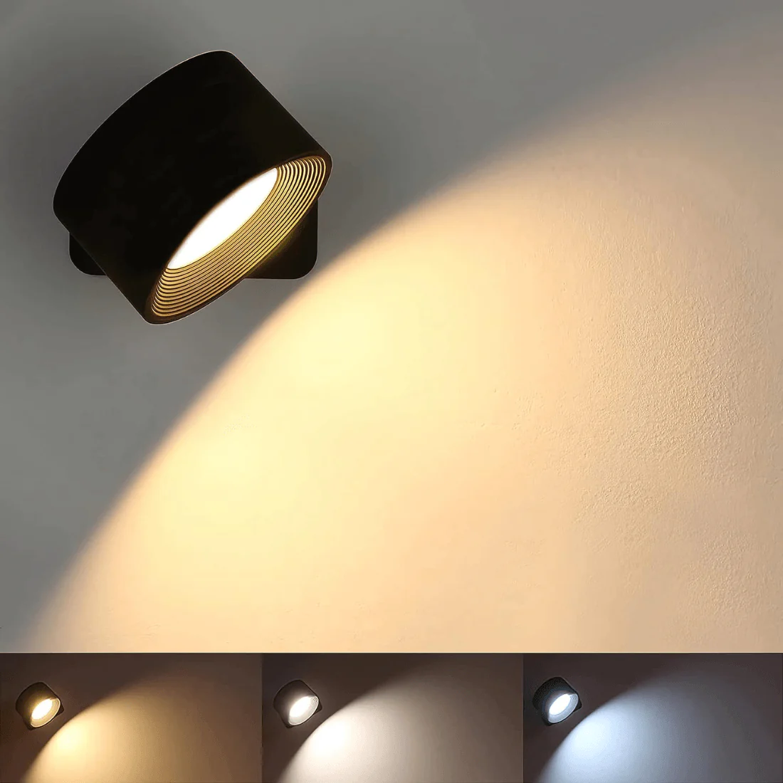 Ladattava Seinävalaisin 360° Säädettävä Moderni LED-valaisin Sisälle - Image 9