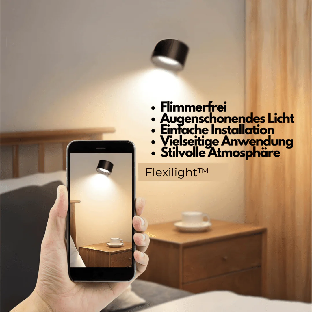 Langaton LED-seinävalaisin 360° säädettävä - Image 4